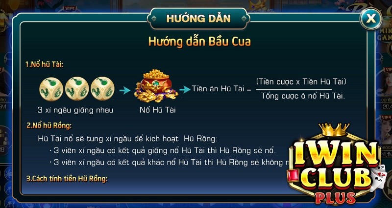 Người chơi cần nắm vững quy tắc chơi game Bầu Cua